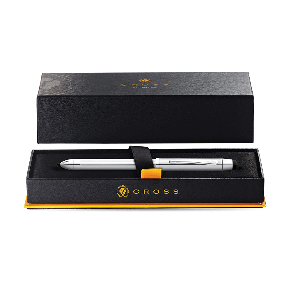 Cross Tech 3+ Multifunction Pen with Stylus Lustrous Chrome