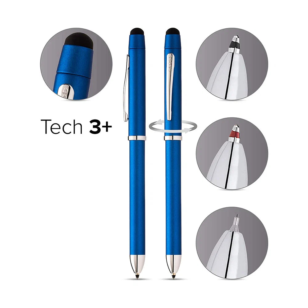 Cross Tech3+ Metallic Blue Multifunction Pen
