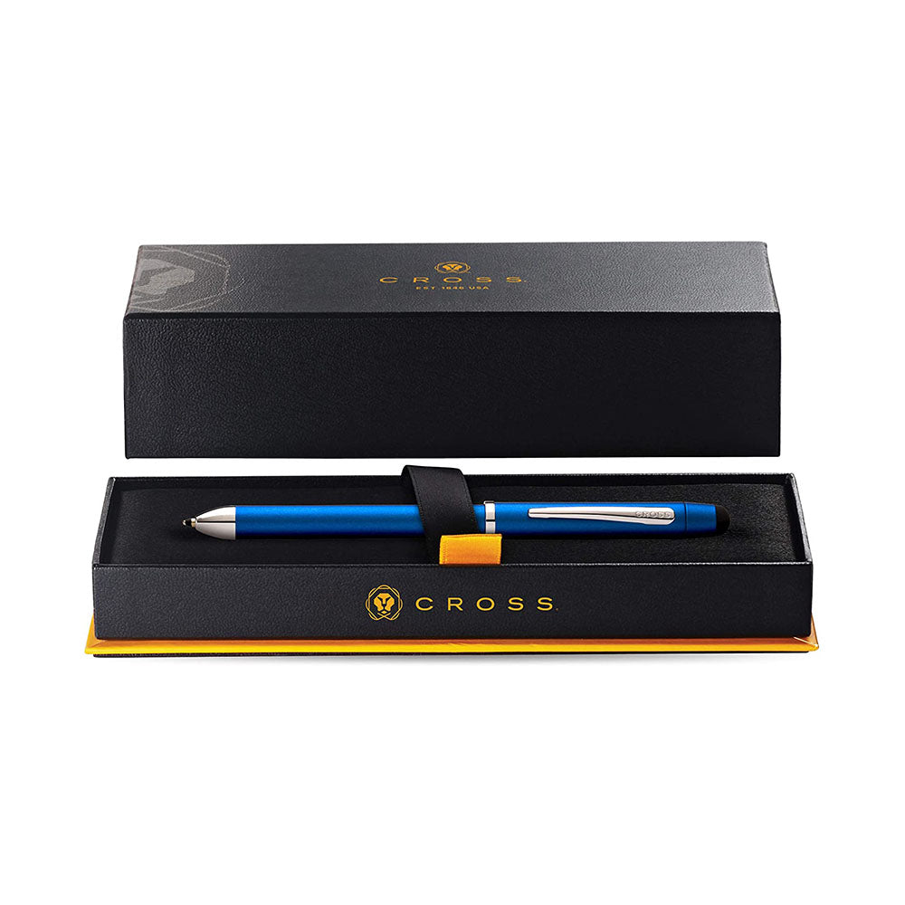Cross Tech 3+ Multifunction Pen with Stylus Metallic Blue