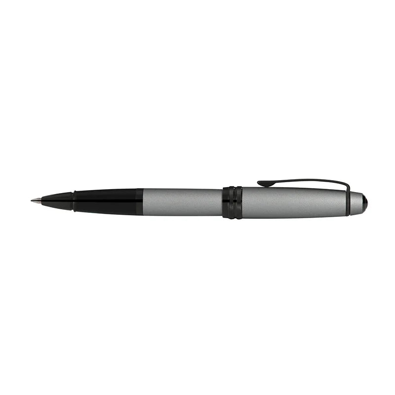 Cross Bailey Matte Gray Lacquer with Polished Black PVD Trim Rollerball Pen