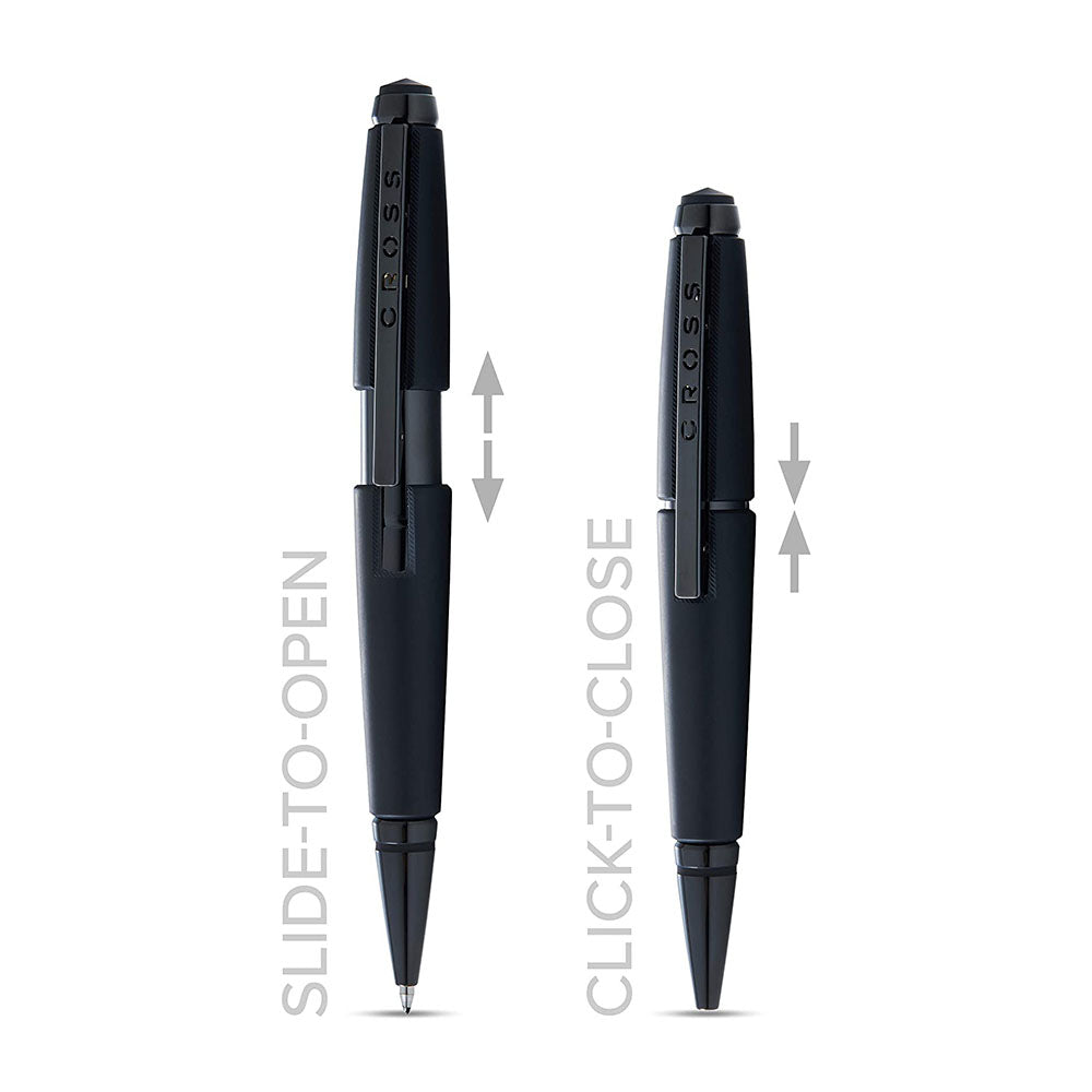 Cross Edge Matte Black Lacquer Gel Rollerball Pen