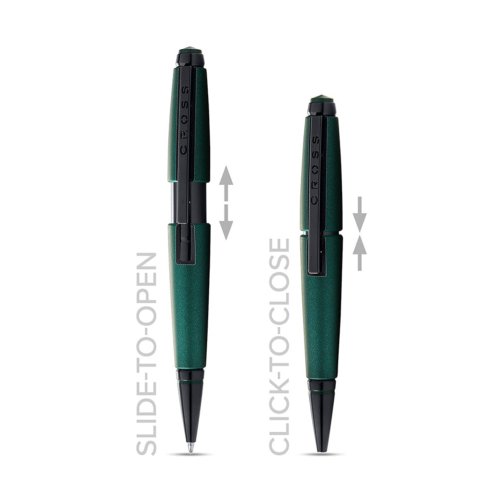 Cross Edge Matte Green Lacquer Gel Rollerball Pen