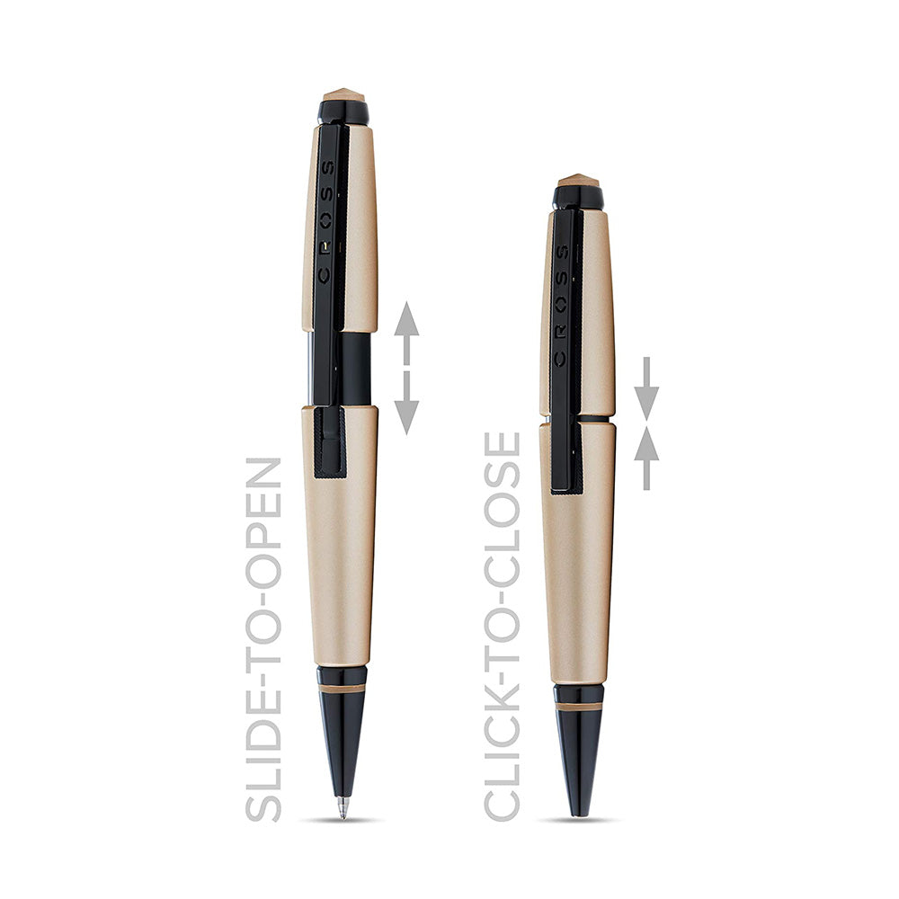 Cross Edge Matte Hazelnut Lacquer Gel Rollerball Pen