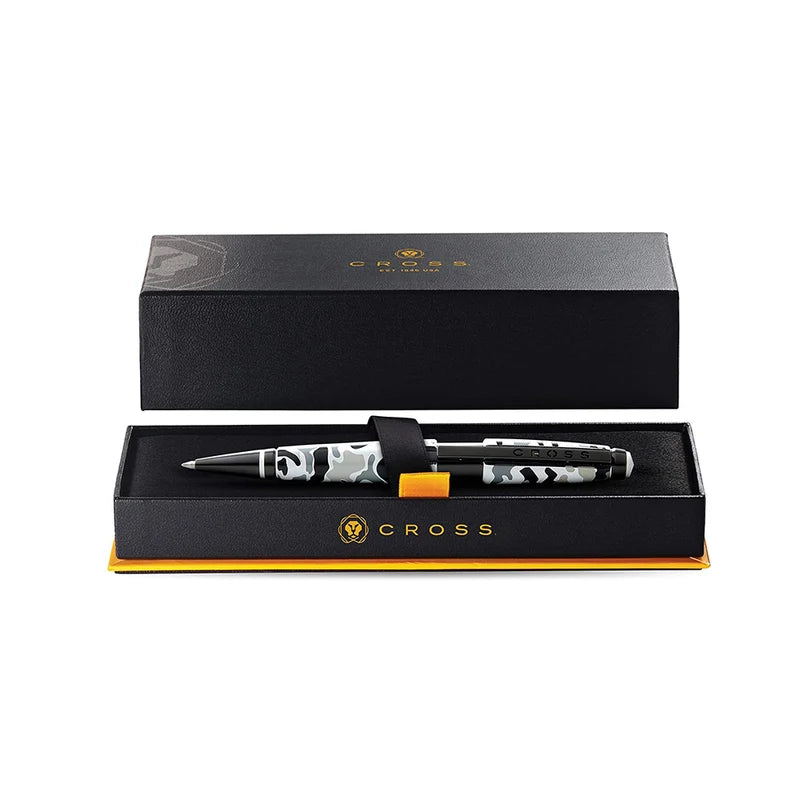 Cross Edge Black and White Camo Gel Rollerball Pen