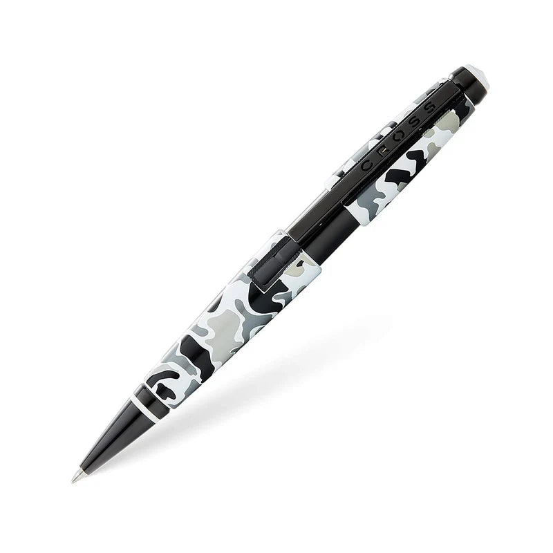 Cross Edge Black and White Camo Gel Rollerball Pen