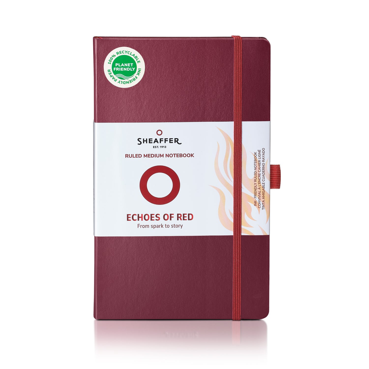 Sheaffer Echoes Of Red 90 GSM Eco-Friendly Hardbound Medium (A5) Notebook