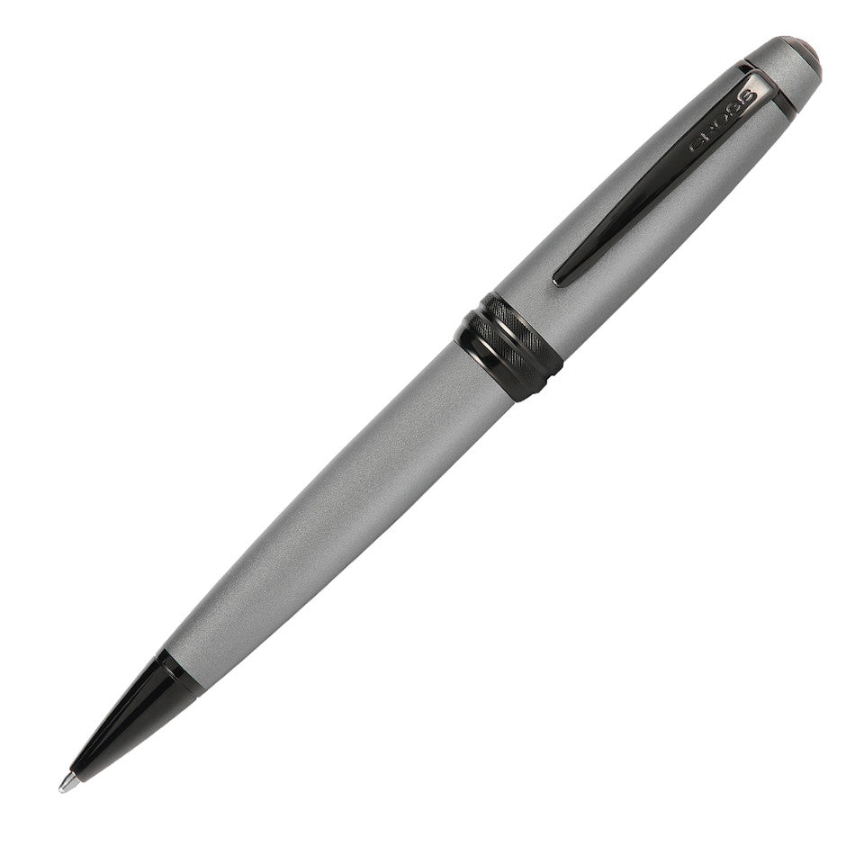 Cross Bailey Ballpoint Pen Grey Lacquer with Black Trim