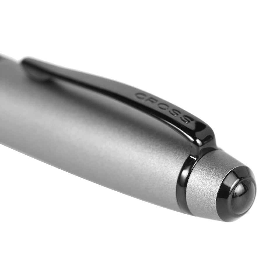 Cross Bailey Fountain Pen Grey Lacquer with Black Trim
