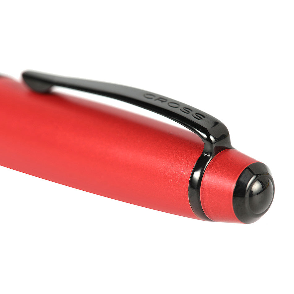 Cross Bailey Ballpoint Pen Red Lacquer with Black Trim