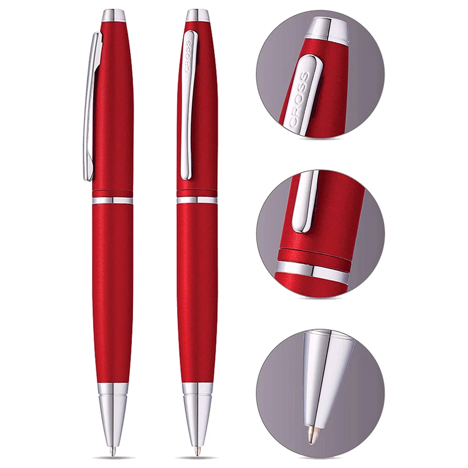 Cross Calais Ballpoint Pen Matt Metallic Crimson