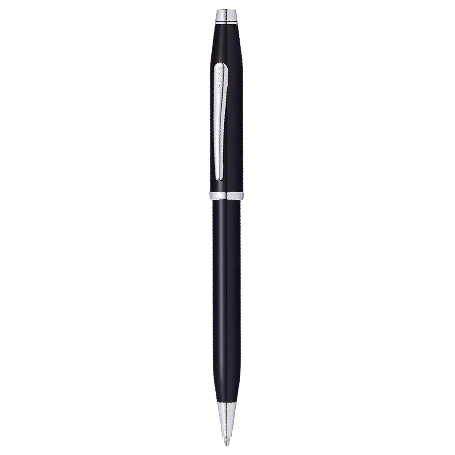 Cross Century II Ballpoint Pen Black Lacquer with Rose Chrome Trim