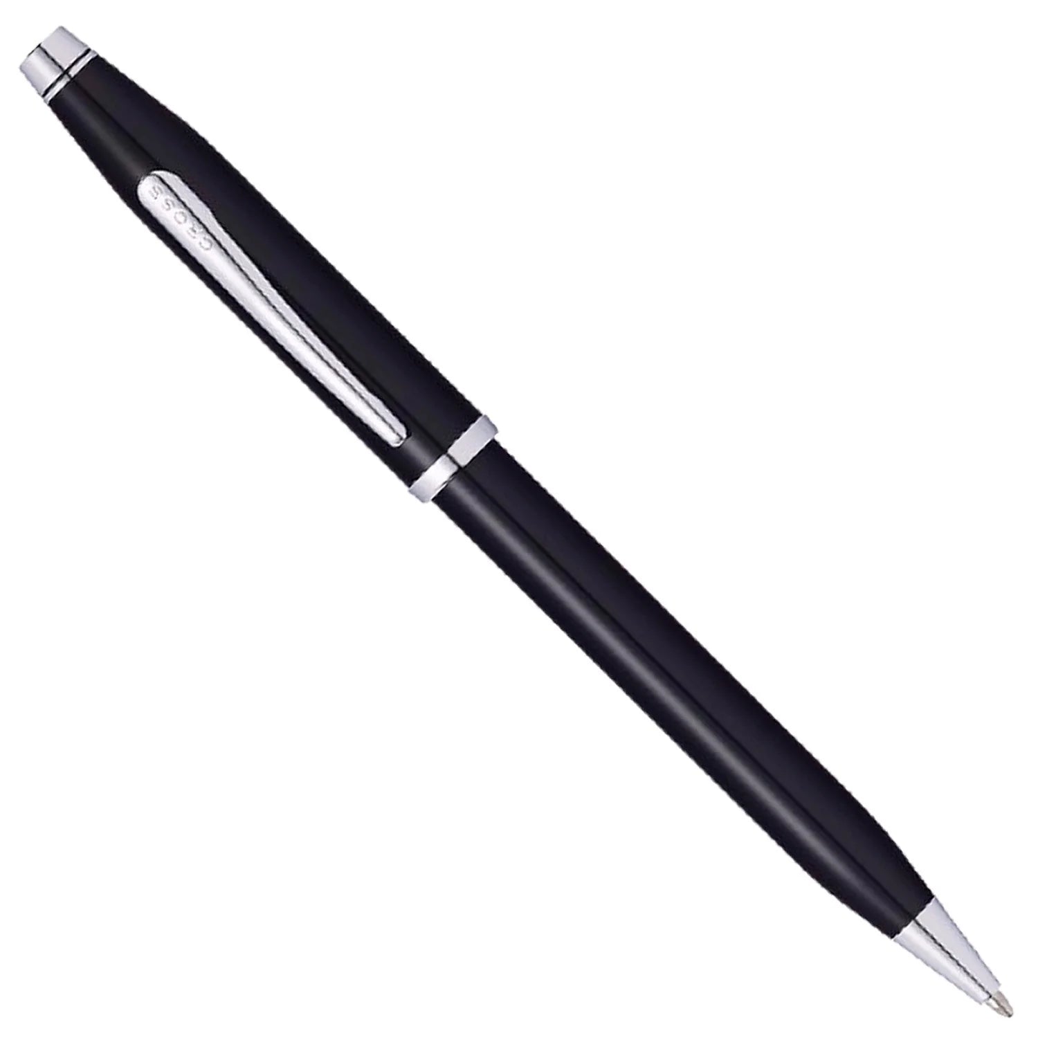 Cross Century II Ballpoint Pen Black Lacquer with Rose Chrome Trim