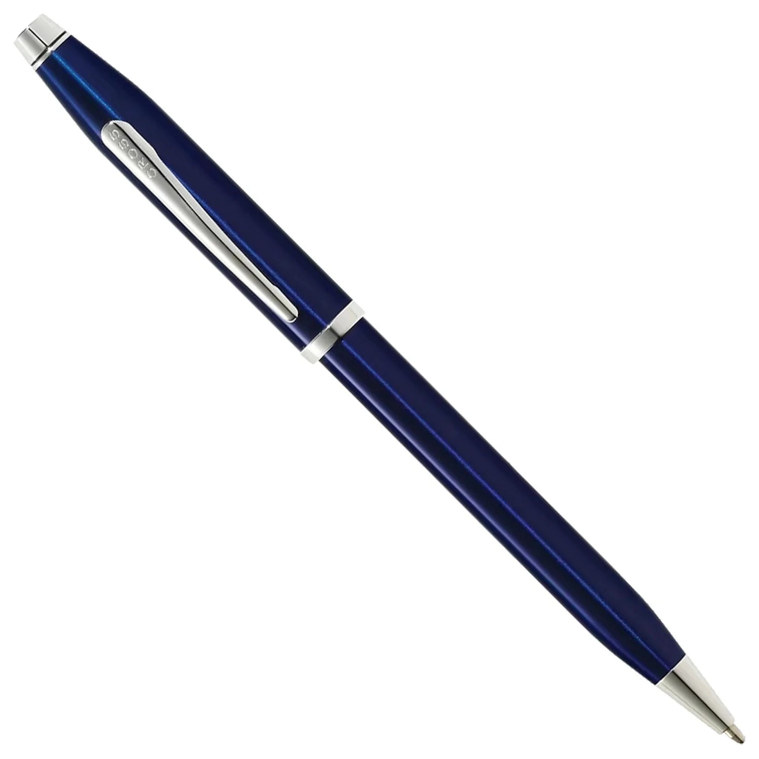 Cross Century II Ballpoint Pen Blue Lacquer with Rose Chrome Trim