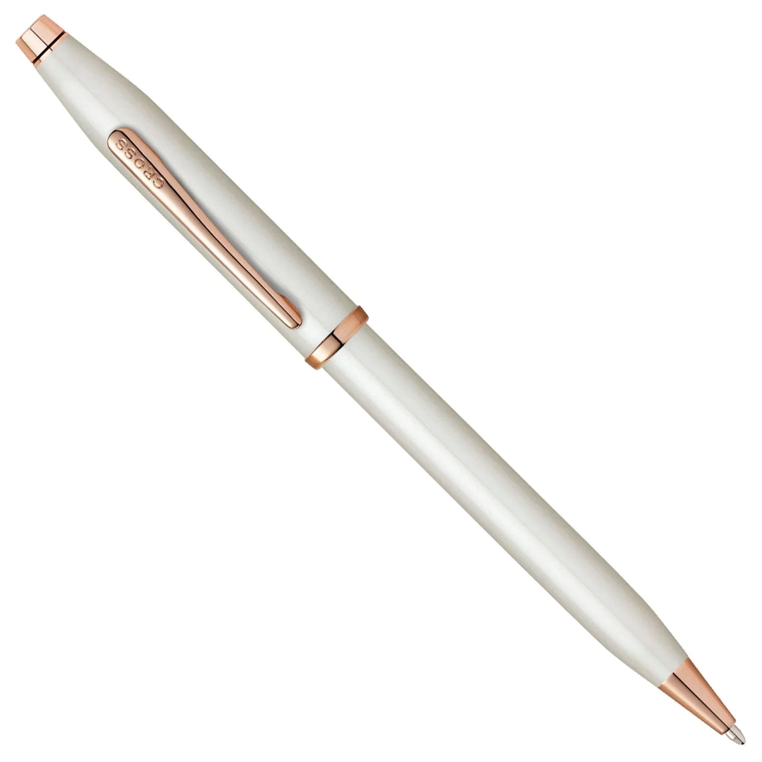 Cross Century II Ballpoint Pen Pearlescent White Lacquer