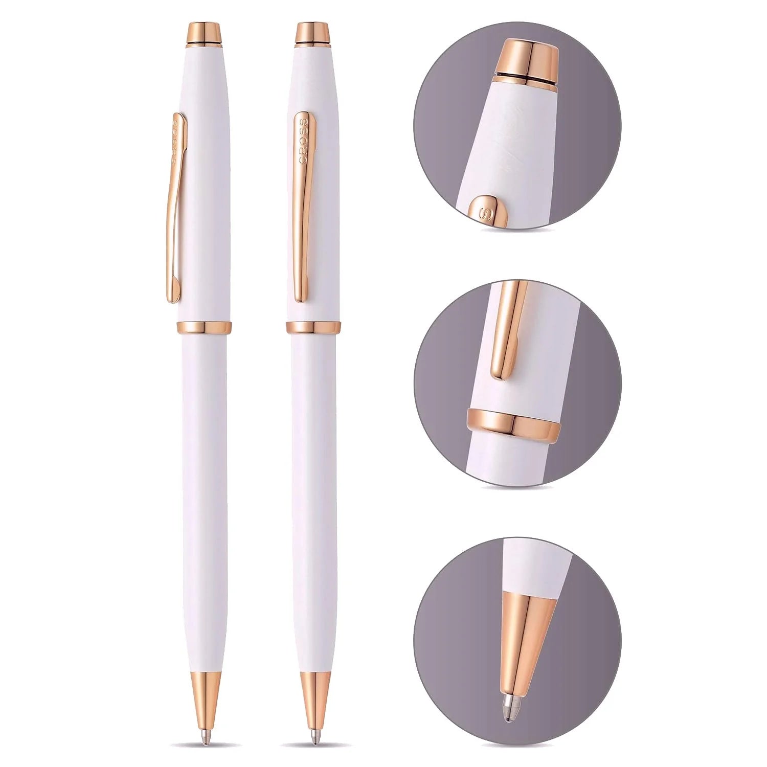 Cross Century II Ballpoint Pen Pearlescent White Lacquer