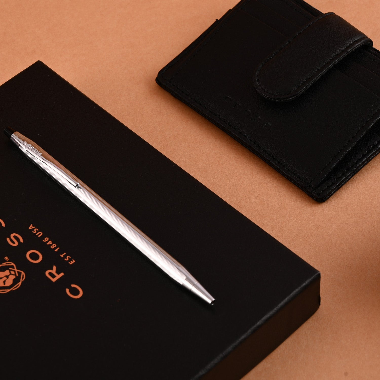 Cross Gift Set - Century Chrome Ball Pen with Card Holder