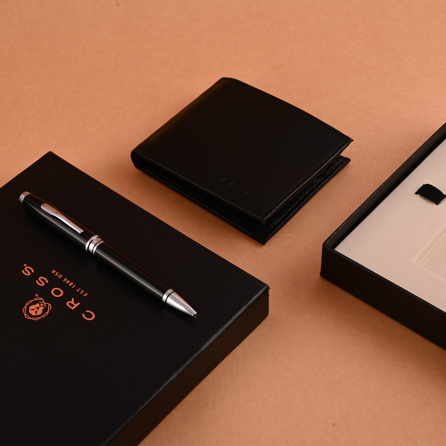 Cross Gift Set - Coventry Black CT Ball Pen with Wallet