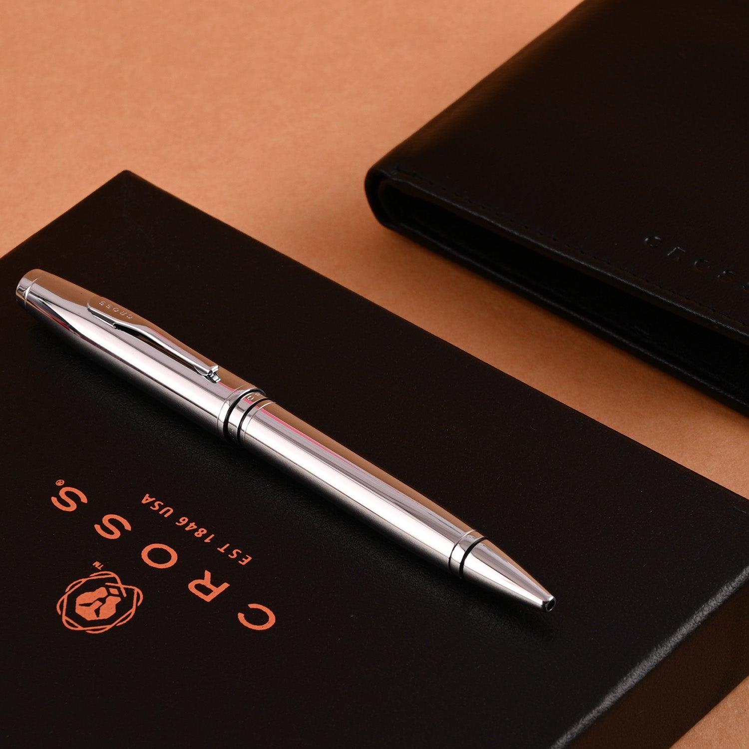 Cross Gift Set - Coventry Chrome Ball Pen with Wallet