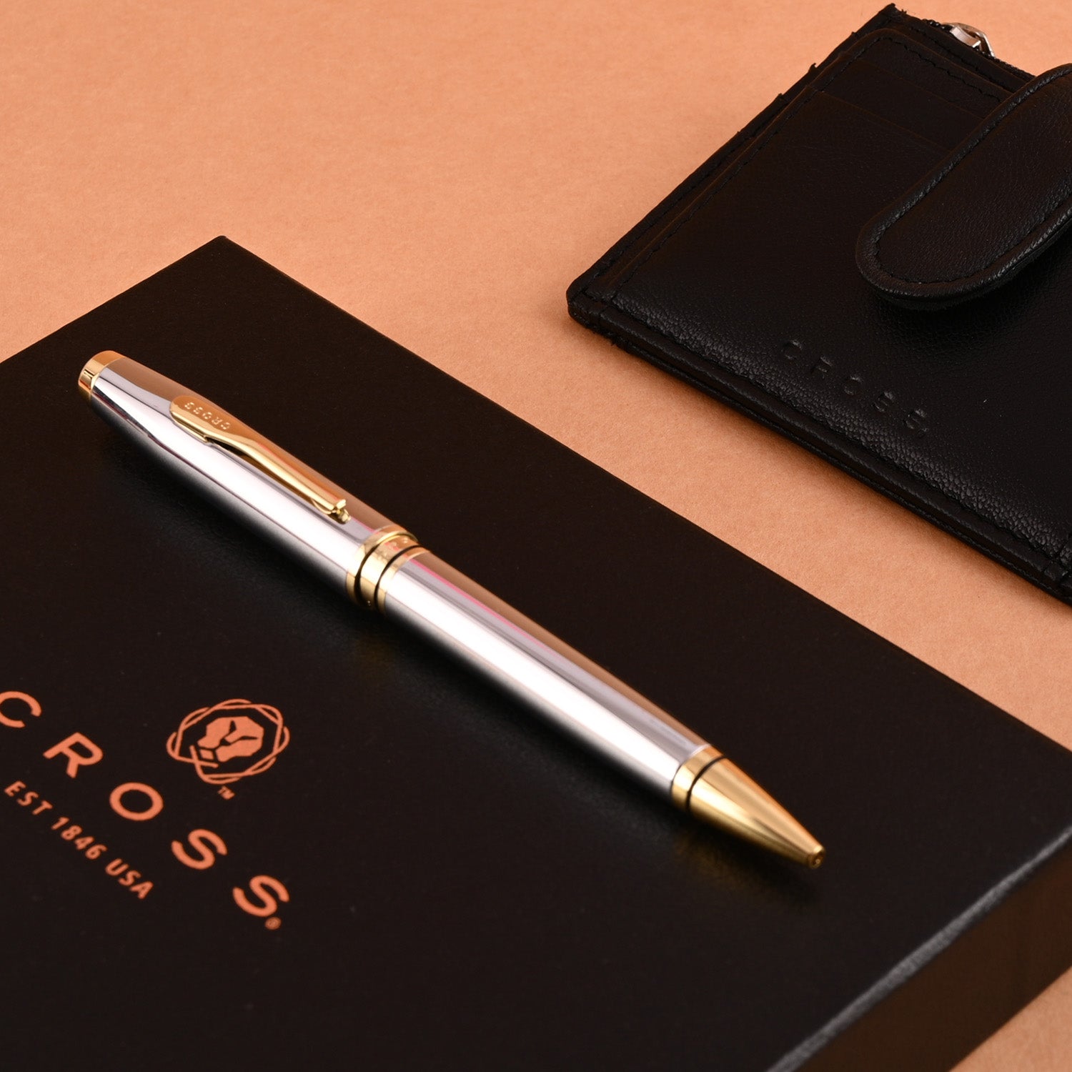 Cross Gift Set - Coventry Medalist Ball Pen with Card Holder
