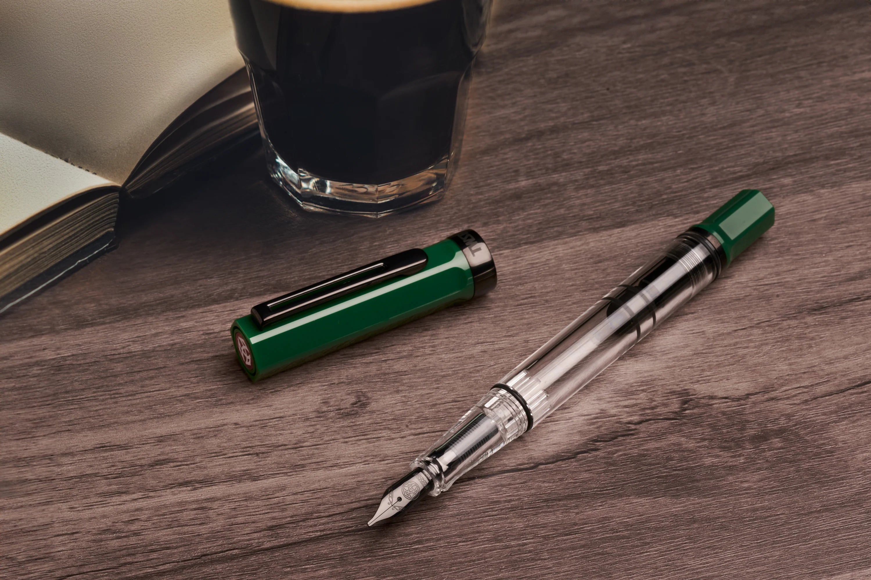 TWSBI ECO Irish Green w/Oynx Fountain Pen