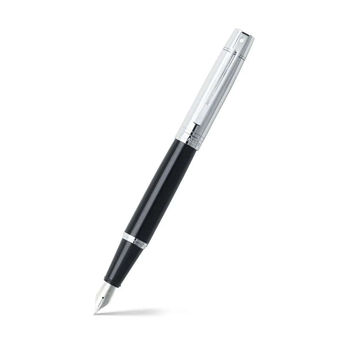 Sheaffer Gift Set ft. Glossy Black S300 with Chrome Trim as Set of 2 pens -  Ballpoint Pen & Fountain pen (M)