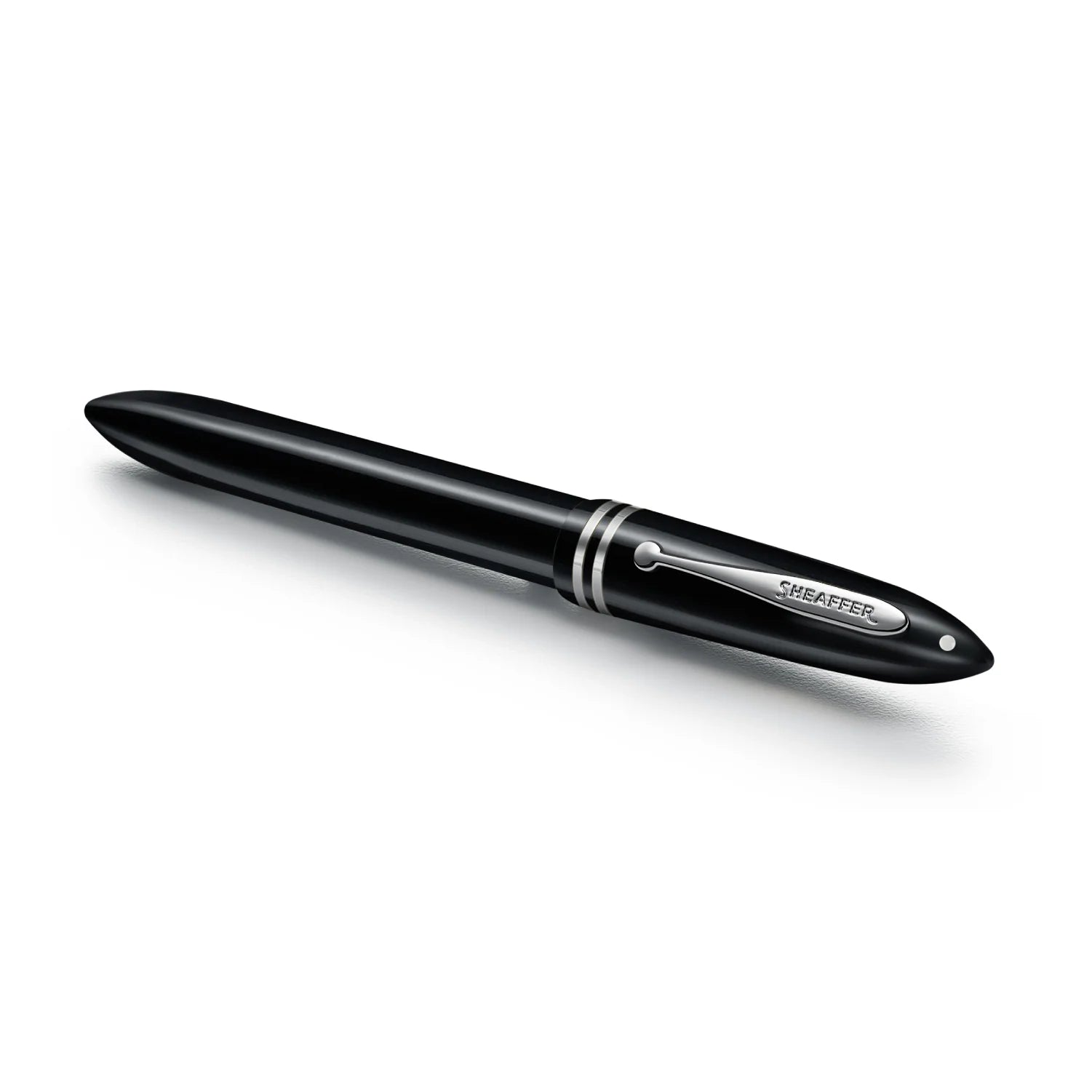 SHEAFFER BALANCE III GLOSSY BLACK AND CHROME TRIMS ROLLERBALL PEN