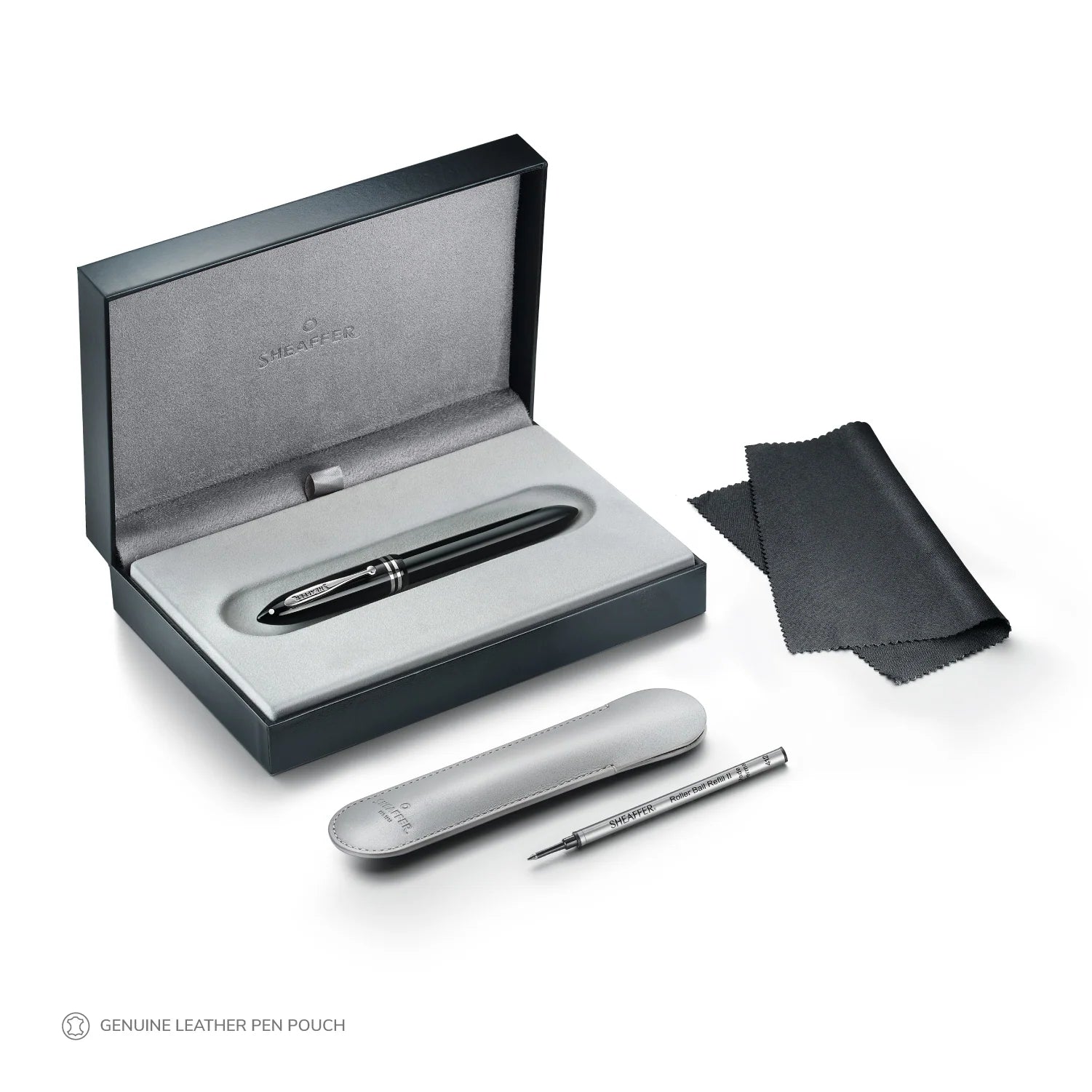 SHEAFFER BALANCE III GLOSSY BLACK AND CHROME TRIMS ROLLERBALL PEN