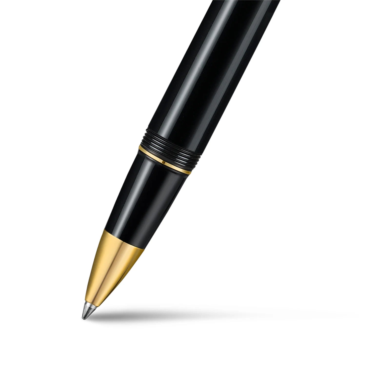 SHEAFFER BALANCE III GLOSSY BLACK AND GOLD TRIMS ROLLERBALL PEN