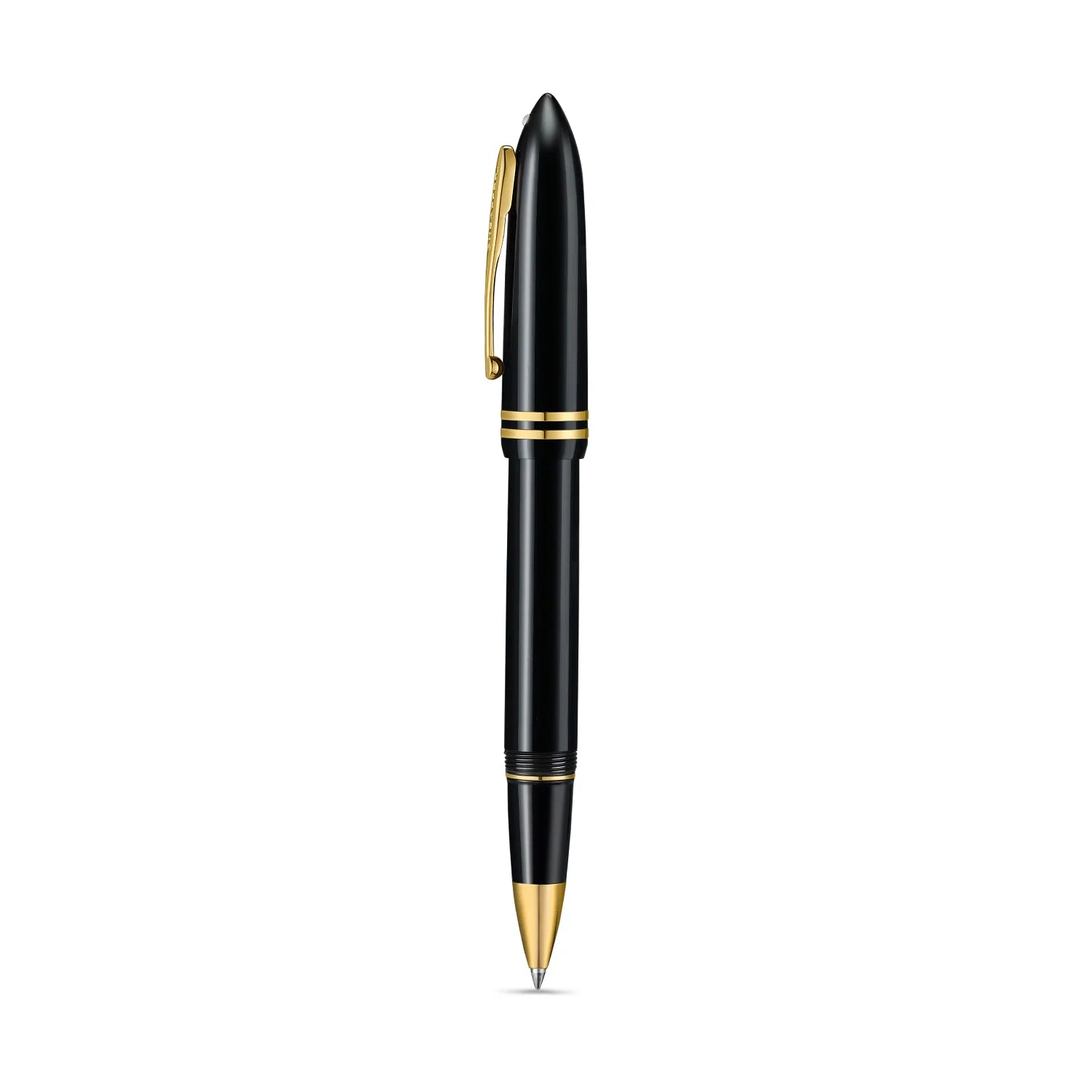 SHEAFFER BALANCE III GLOSSY BLACK AND GOLD TRIMS ROLLERBALL PEN