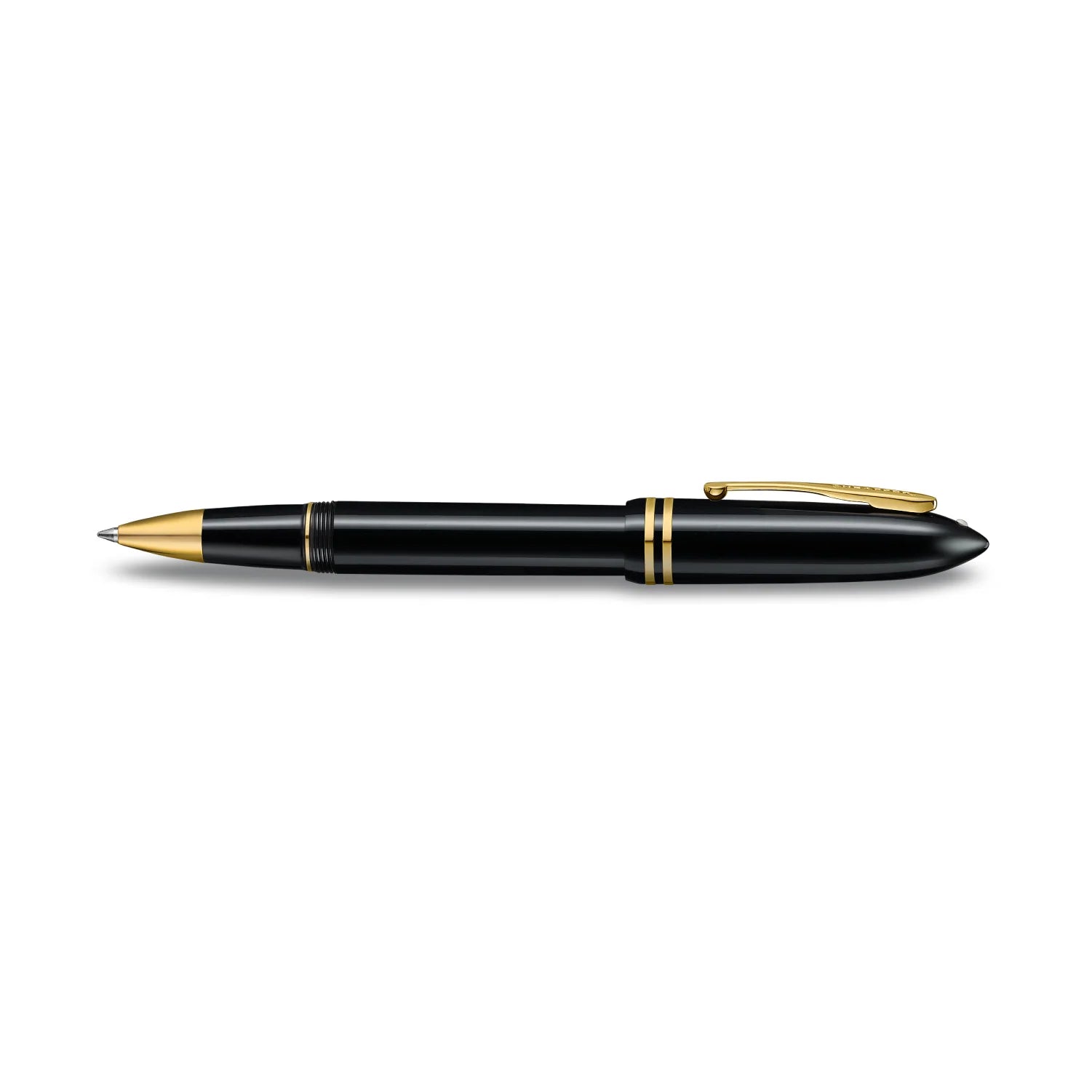 SHEAFFER BALANCE III GLOSSY BLACK AND GOLD TRIMS ROLLERBALL PEN