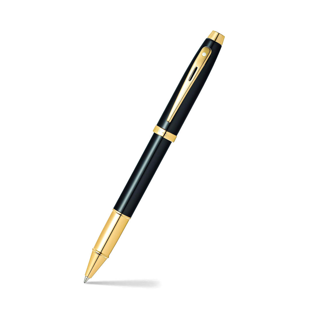 Sheaffer Gift Set ft. Glossy Black S100 with Gold Tone Trim as Set of 2 pens -  Ballpoint Pen & Rollerball pen