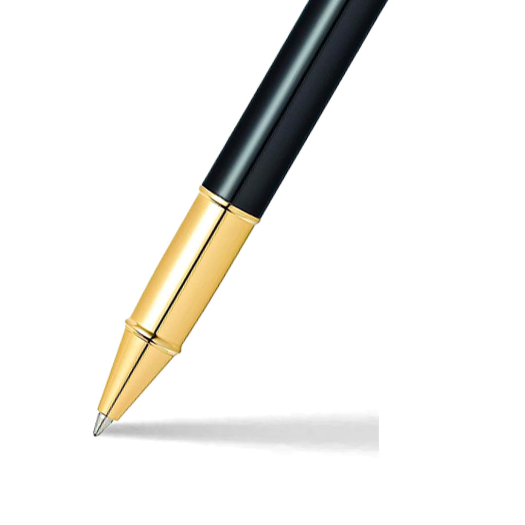 Sheaffer Gift Set ft. Glossy Black S100 with Gold Tone Trim as Set of 2 pens -  Ballpoint Pen & Rollerball pen