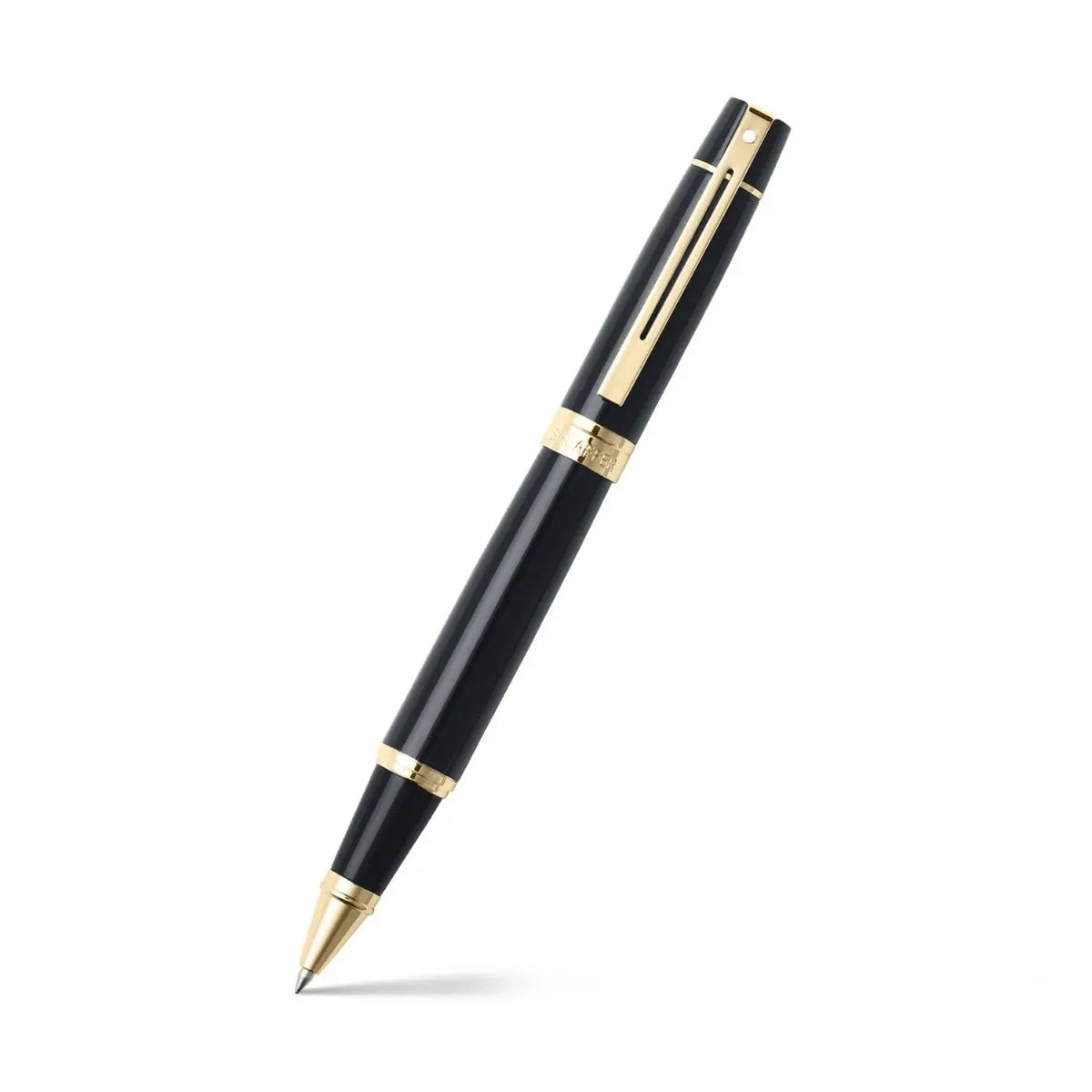 Sheaffer Gift Set ft. Glossy Black S300 with Gold Tone Trim as Set of 2 pens -  Rollerball Pen & Fountain pen (M)