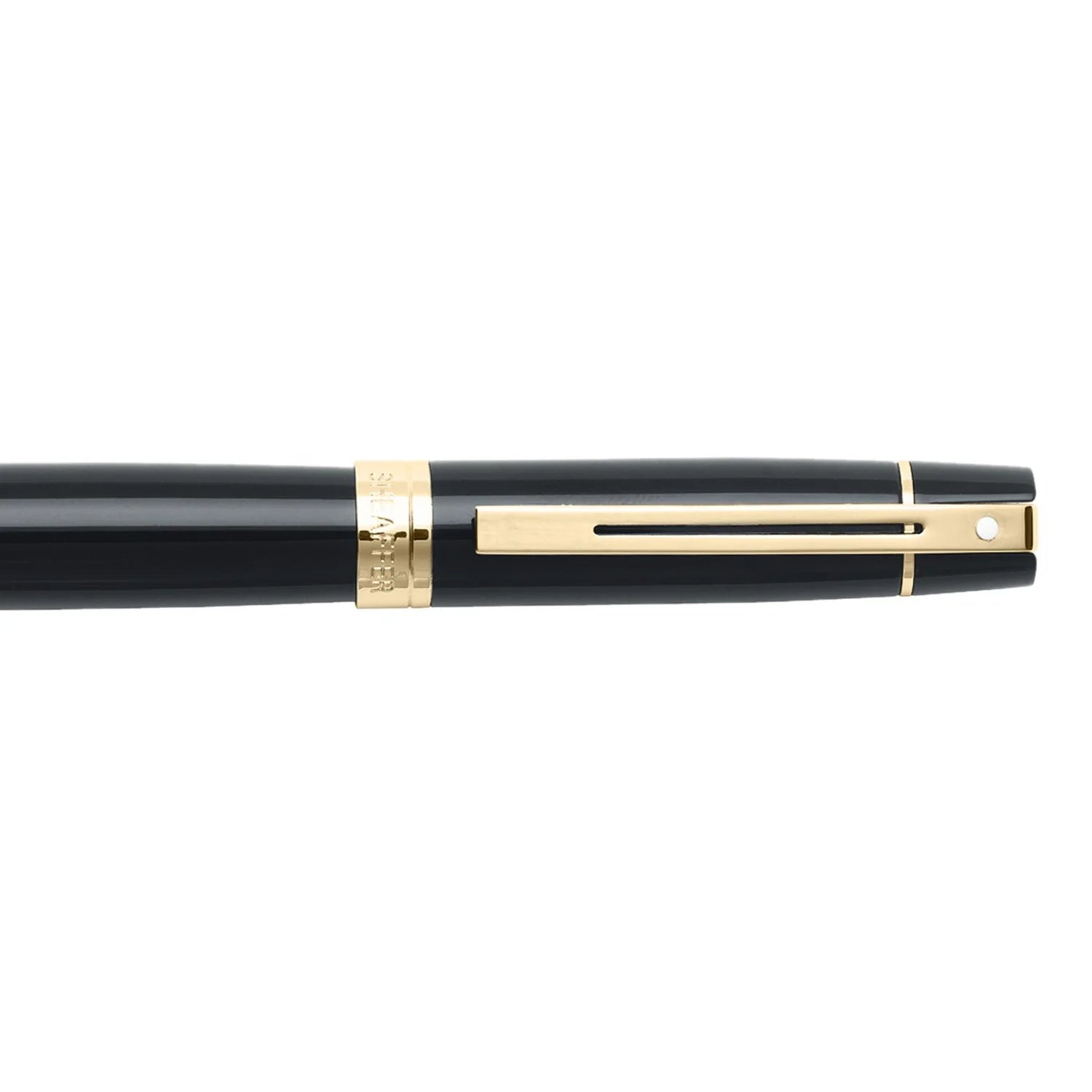 Sheaffer 300 Rollerball Pen Glossy Black With Gold Tone Trim
