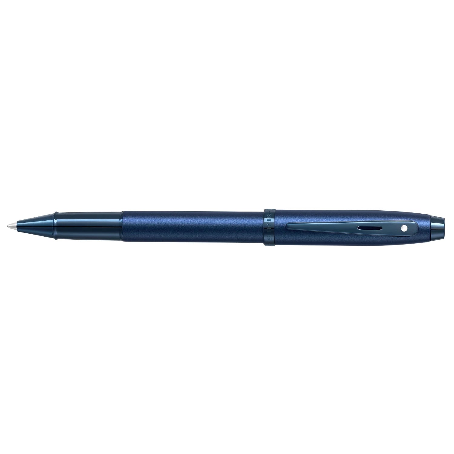 Sheaffer 100 Rollerball Pen Satin Blue With PVD Blue Trim