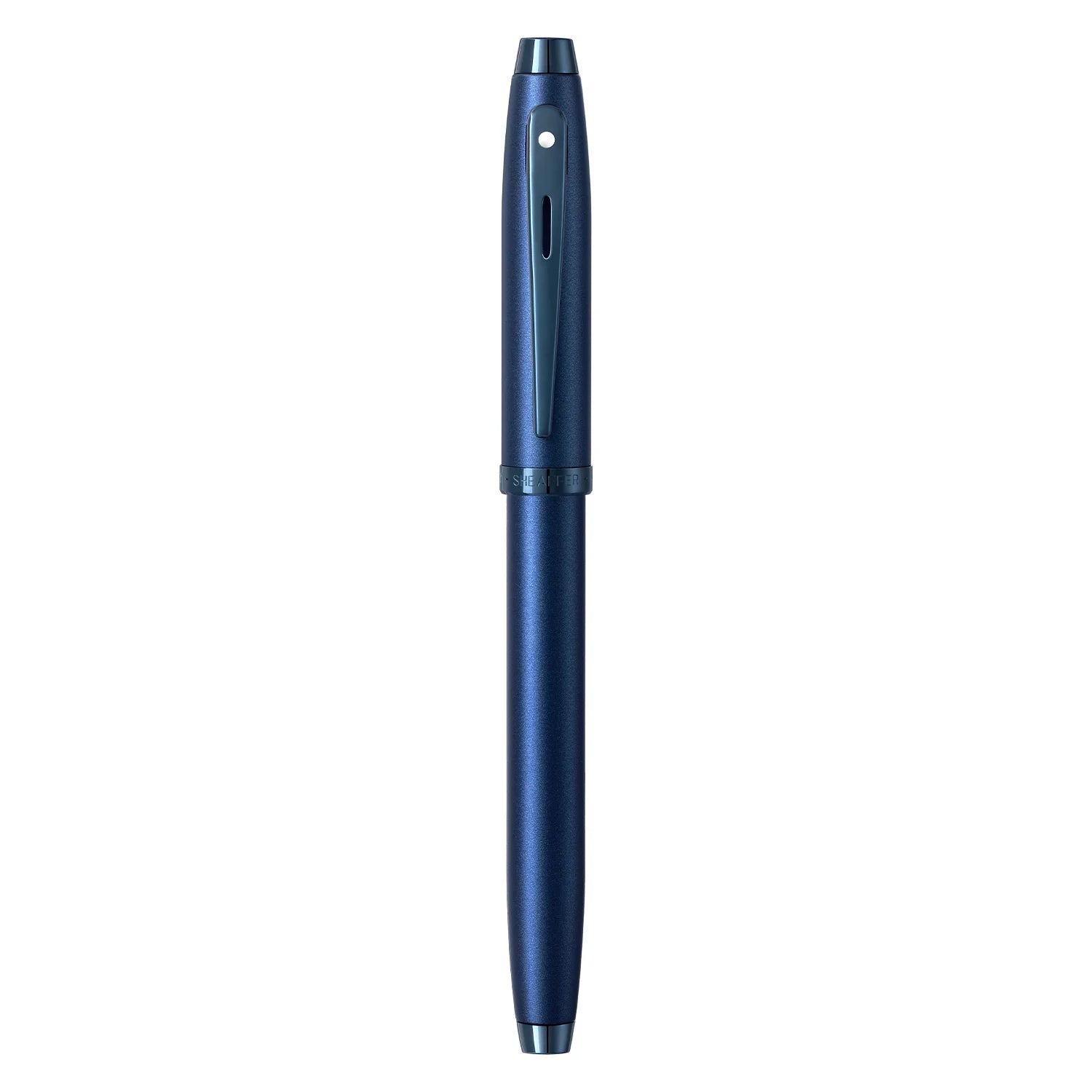 Sheaffer 100 Rollerball Pen Satin Blue With PVD Blue Trim