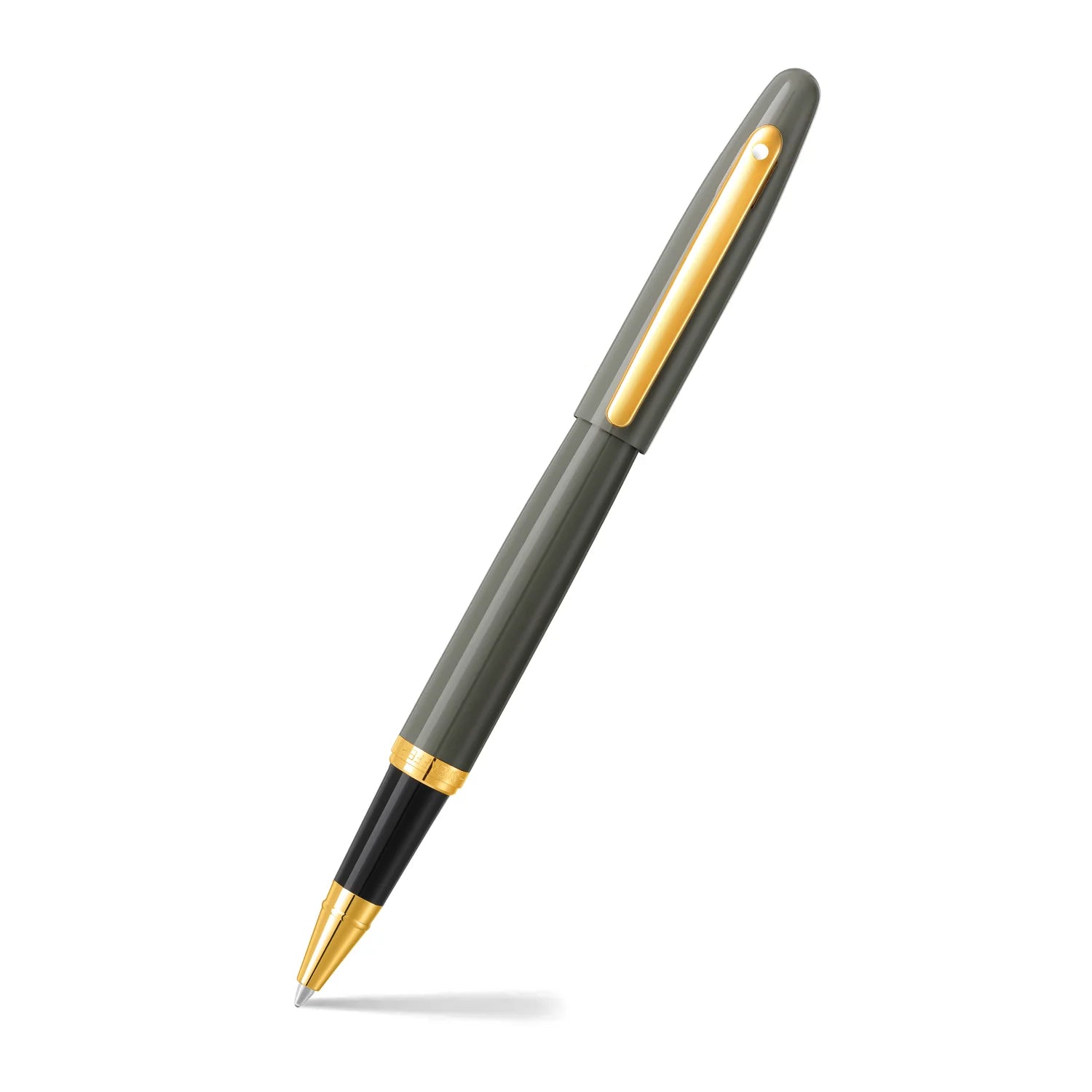Sheaffer VFM Rollerball Pen Light Grey With PVD Gold Trim