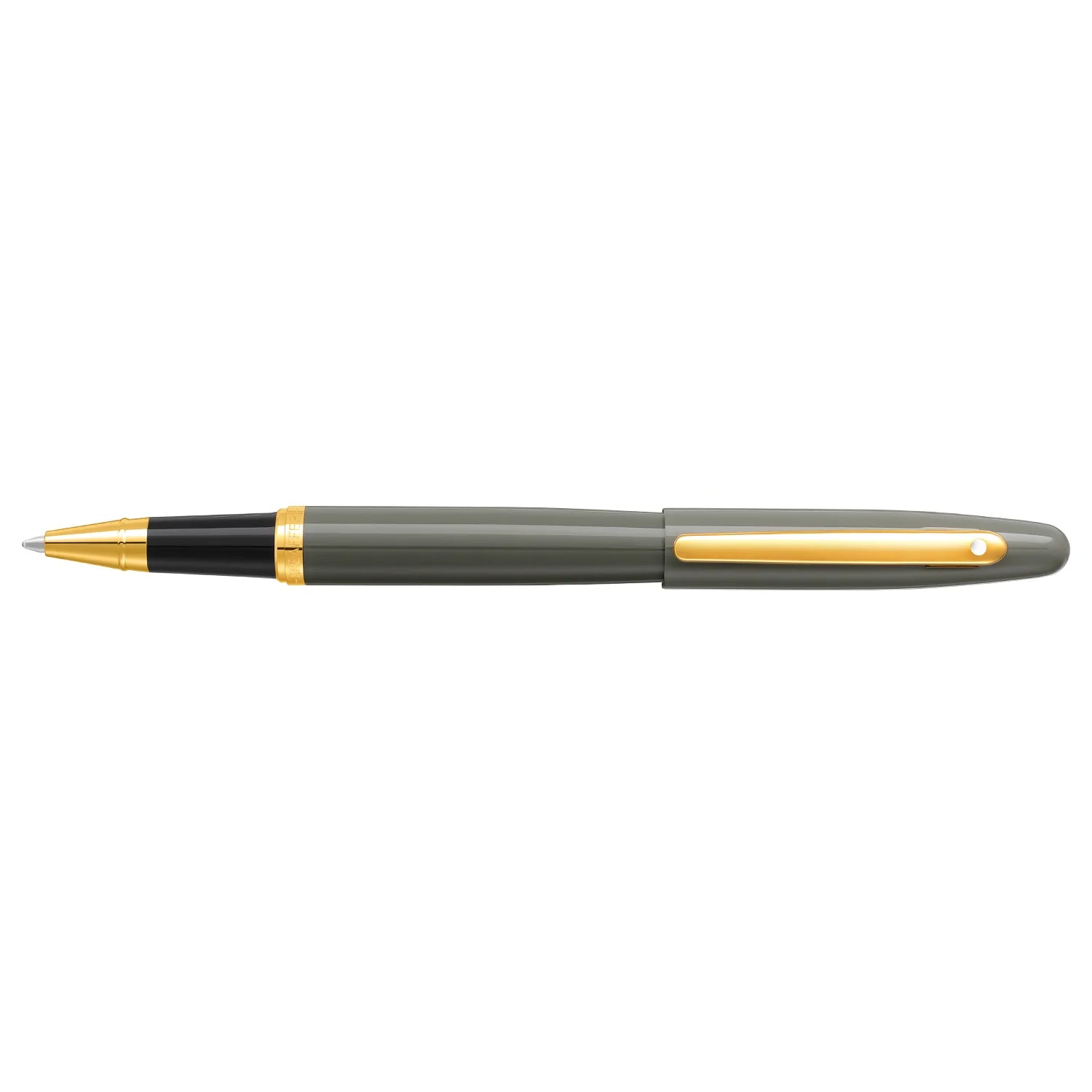 Sheaffer VFM Rollerball Pen Light Grey With PVD Gold Trim