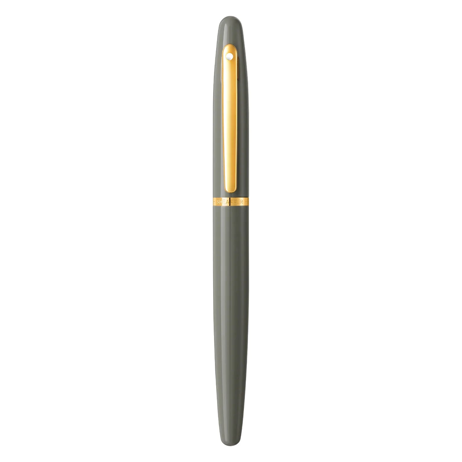 Sheaffer VFM Rollerball Pen Light Grey With PVD Gold Trim