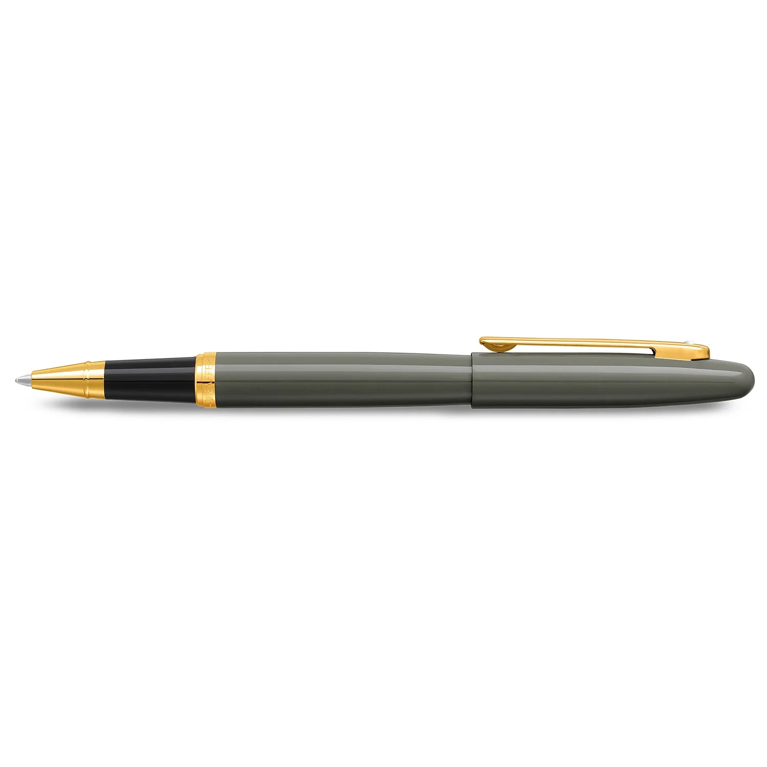 Sheaffer VFM Rollerball Pen Light Grey With PVD Gold Trim