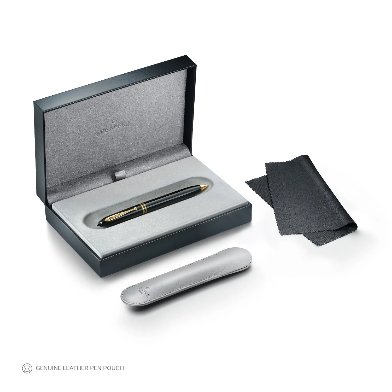 SHEAFFER BALANCE III GLOSSY BLACK AND GOLD TRIMS BALL PEN