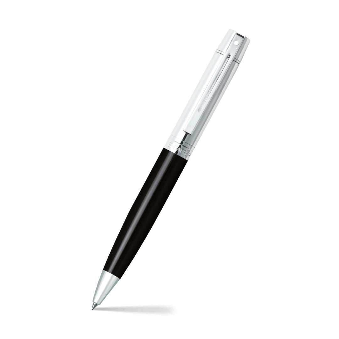 Sheaffer Gift Set ft. Glossy Black S300 with Chrome Trim as Set of 2 pens -  Ballpoint Pen & Fountain pen (M)
