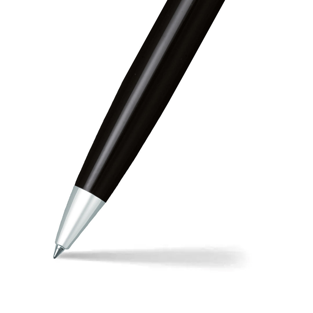 Sheaffer Gift Set ft. Glossy Black S300 with Chrome Trim as Set of 2 pens -  Ballpoint Pen & Fountain pen (M)