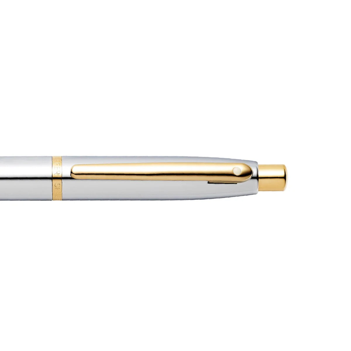 Sheaffer VFM Ballpoint Pen Chrome with Gold Trims