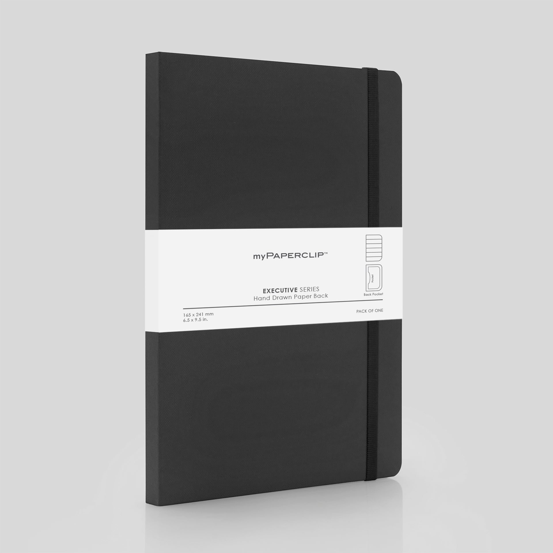 myPAPERCLIP Executive Series Notebook - A5 (With Back Pocket)