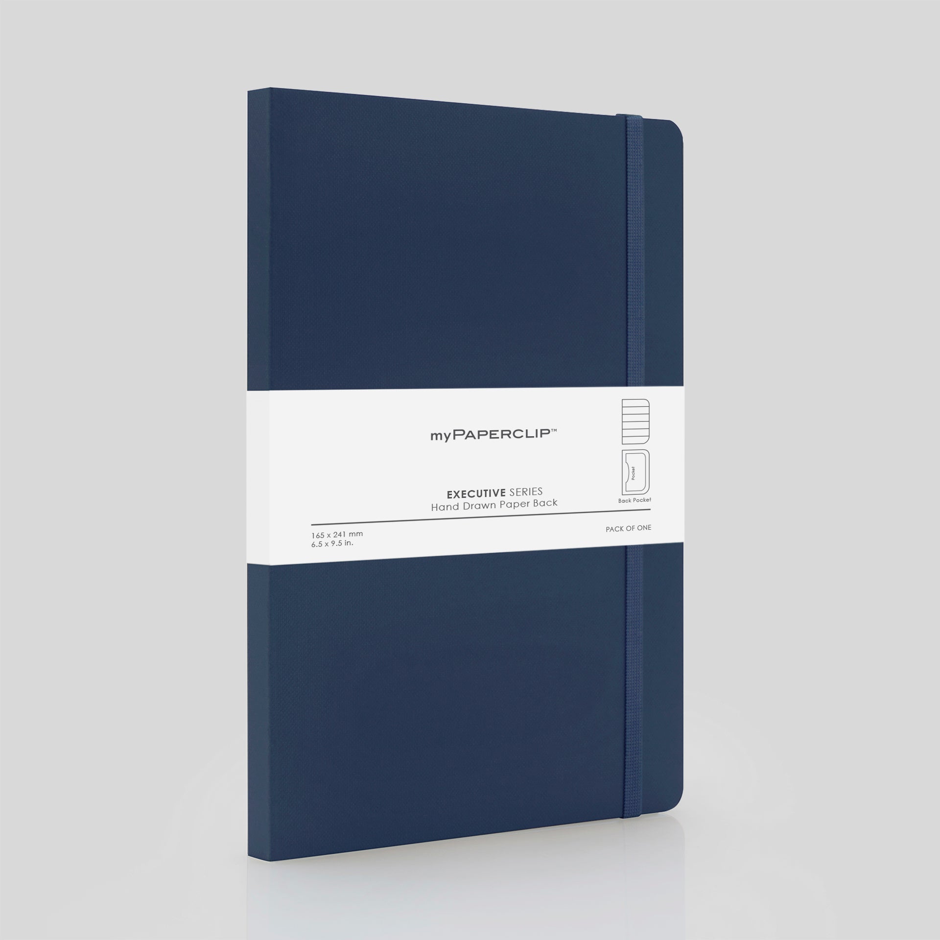 myPAPERCLIP Executive Series Notebook - A5 (With Back Pocket)