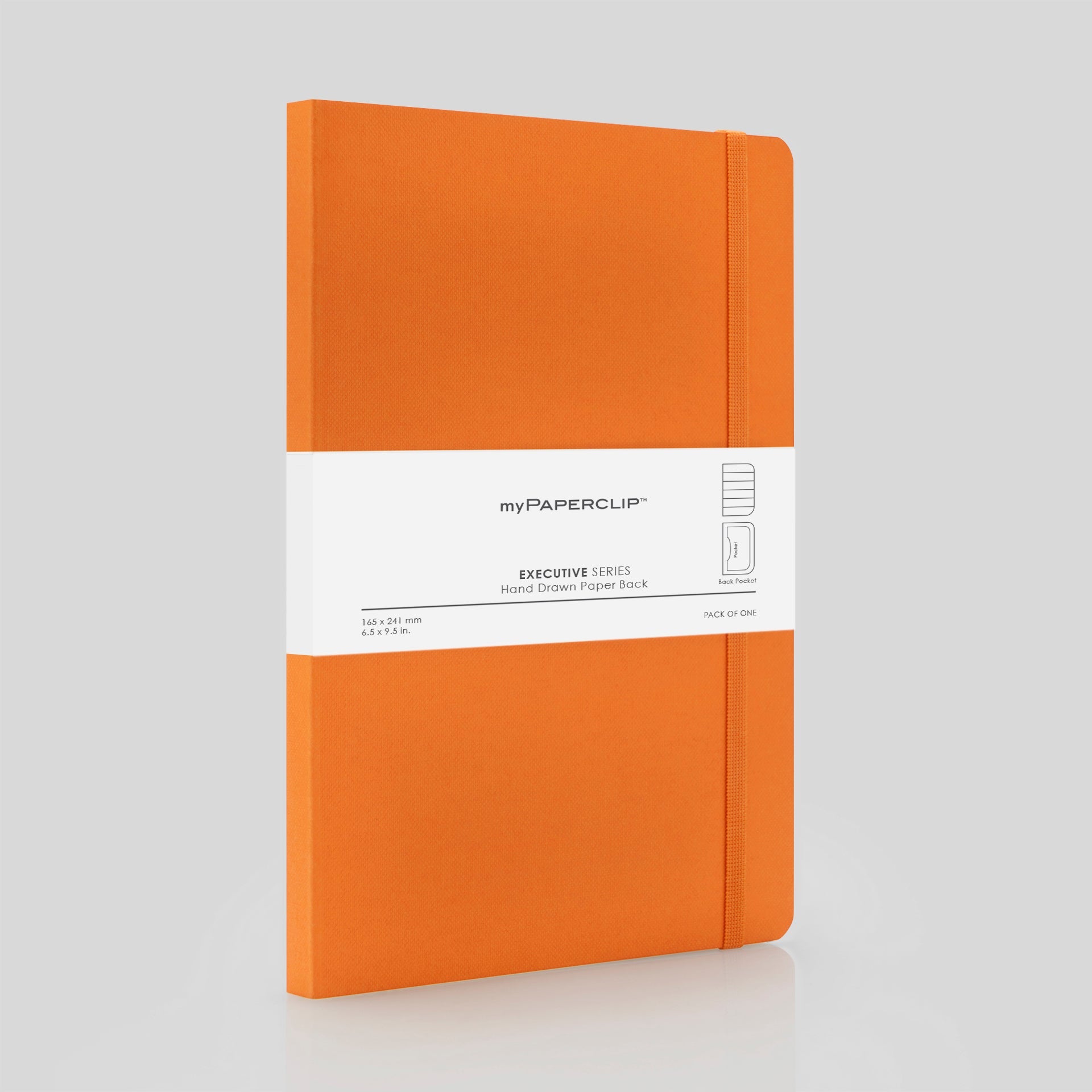 myPAPERCLIP Executive Series Notebook - Large (With Back Pocket)