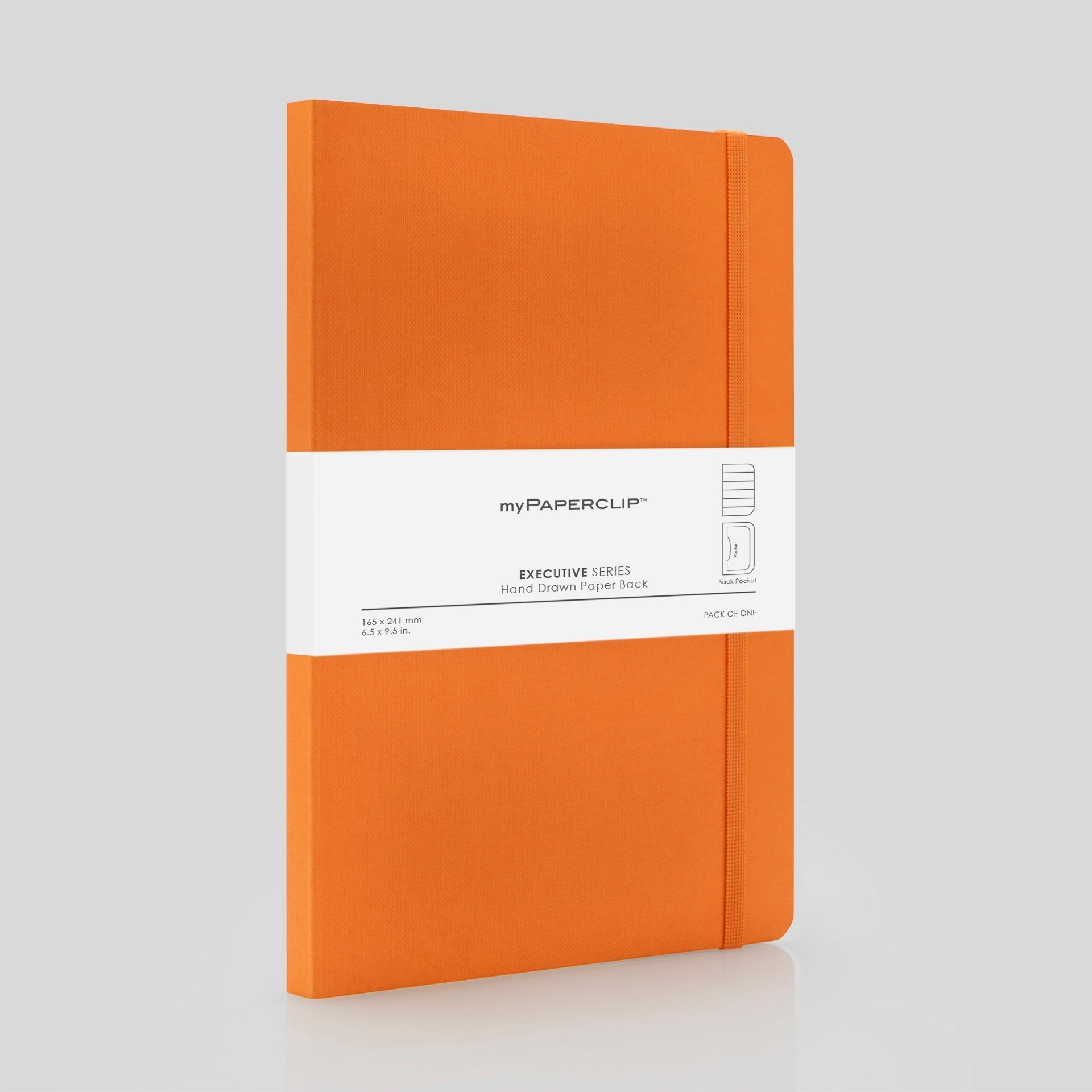 myPAPERCLIP Executive Series Notebook - A5 (With Back Pocket)