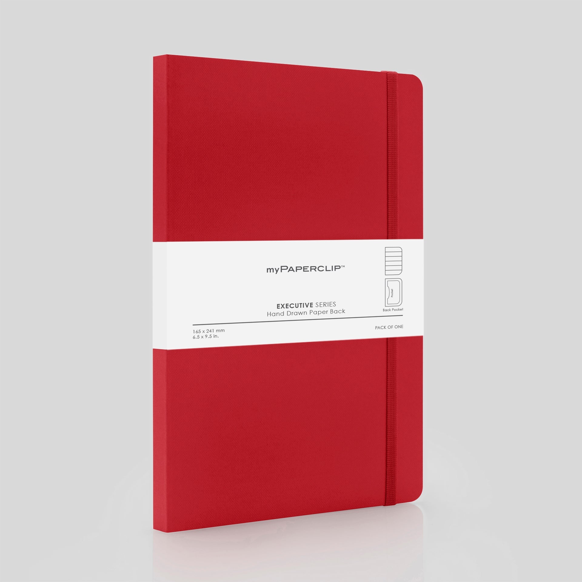 myPAPERCLIP Executive Series Notebook - Large (With Back Pocket)