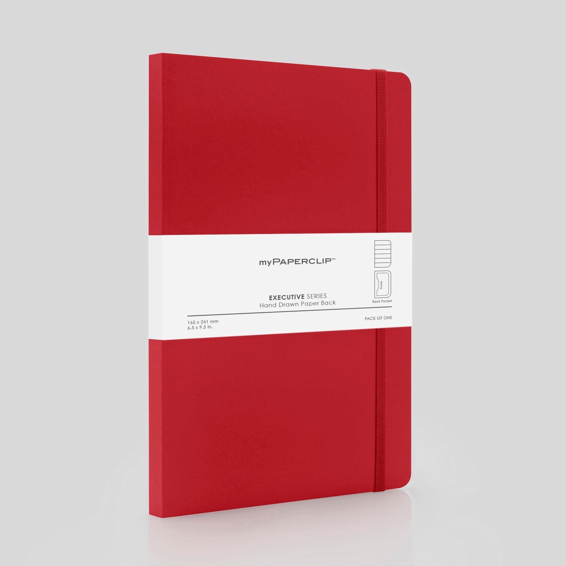 myPAPERCLIP Executive Series Notebook - A5 (With Back Pocket)